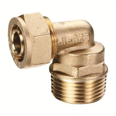 Coude de compression mâle